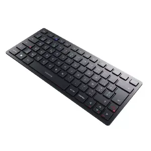 CHERRY KW 9200 MINI Wireless Keyboard, 75% Compact, USB, RF and Bluetooth, AZERTY Belgian Layout, Black