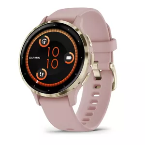 Смарт‑часы GARMIN Venu 3S — корпус 41 мм из полимера, 1.2" AMOLED, GPS, Wi‑Fi, 8 ГБ, силиконовый ремешок (розовые)
