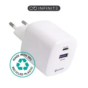 Mobilā ierīce lādētājs eSTUFF ES637065 Universāls Balts AC Iekštelpu USB Type-C