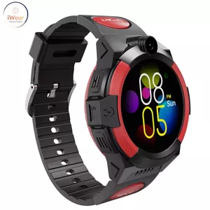 iWear LT32 Durable 4G Sim GPS Tracking IP67 Kids Watch & Phone Call with Chat Camera Black/Red