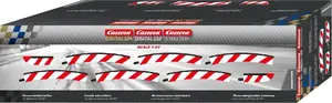 CARRERA slot car track inner banked curve 3/30° (6) with end section (2)