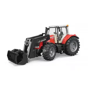 Игрушечный трактор BRUDER Massey Ferguson 7624 с фронтальным погрузчиком, красный, 3+