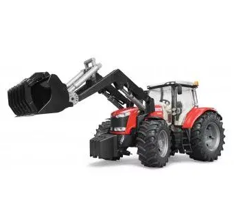 Игрушечный трактор BRUDER Massey Ferguson 7624 с погрузчиком Photo 2
