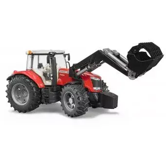 Игрушечный трактор BRUDER Massey Ferguson 7624 с погрузчиком Photo 4