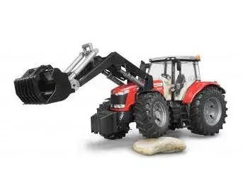 Игрушечный трактор BRUDER Massey Ferguson 7624 с погрузчиком Photo 6
