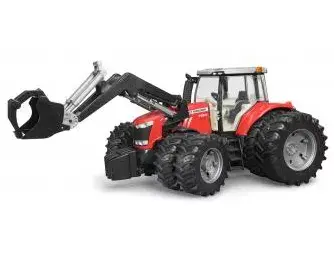 Игрушечный трактор BRUDER Massey Ferguson 7624 с погрузчиком Photo 10