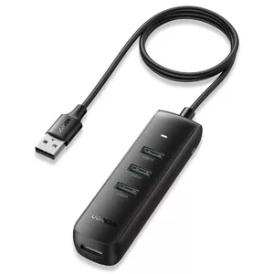 USB-хаб UGREEN CM416 4 порта, кабель 1 м, черный