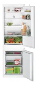 Bosch Serie 2 KIV865SE0 Built-in Fridge-Freezer with 267 L Capacity, 183 L Fridge and 84 L Freezer, Energy Class E, White