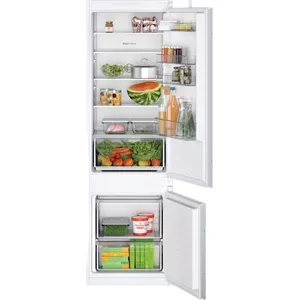 Built-in fridge-freezer Bosch Serie 2 KIV87NSE0 — 270 L (200 L fridge / 70 L bottom freezer), NoFrost, 35 dB