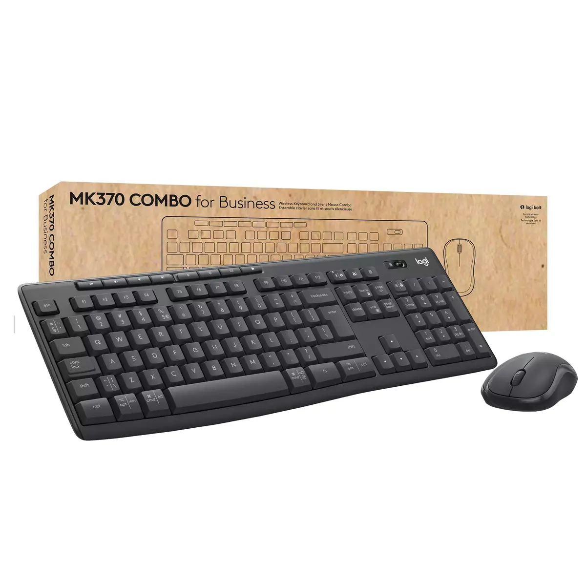 Logitech MK370 Combo biznesam Pilna izmēra
