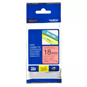 Etiķešu lente Brother TZe-441 priekš P-touch drukāmierīcēm, laminēts poliesters, platums 12 mm