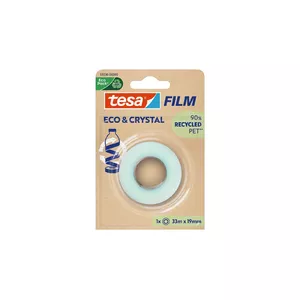 TESA Eco & Crystal Lente 33 m Polietilēntereftalāts PET 19 mm