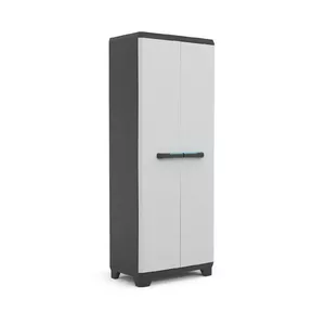 Keter Linear Cabinet напольный шкаф для гаража Серый Серебристый 4 полки