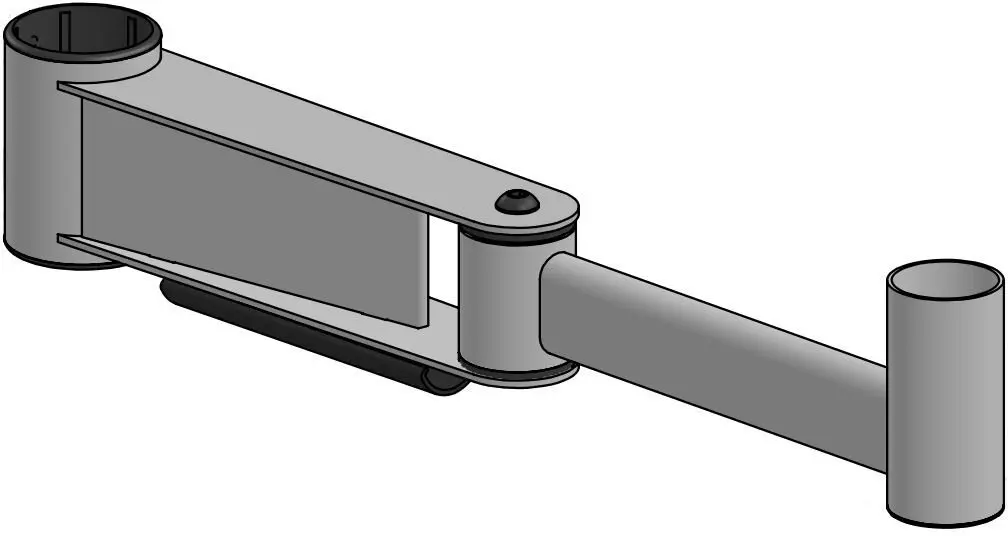 Monitor Elbow Arm ergonomic solutions SP2 400mm Photo 2
