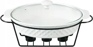 Food Warmer (chafing dish) Maestro MR-11359-74 oval 1.5 L — candle-heated