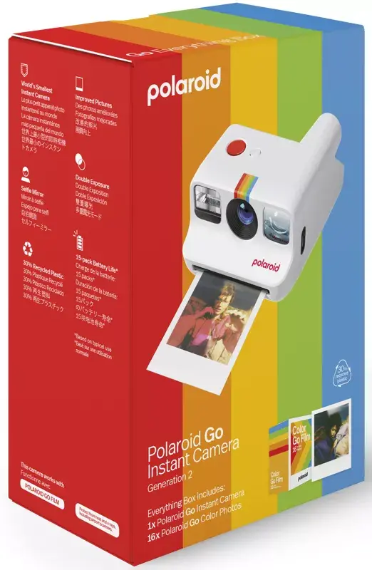Instant Camera Polaroid Go Gen 2 E-Box White Photo 2