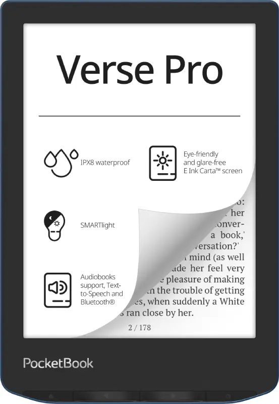 PocketBook Verse Pro e-grāmatu lasītājs ar