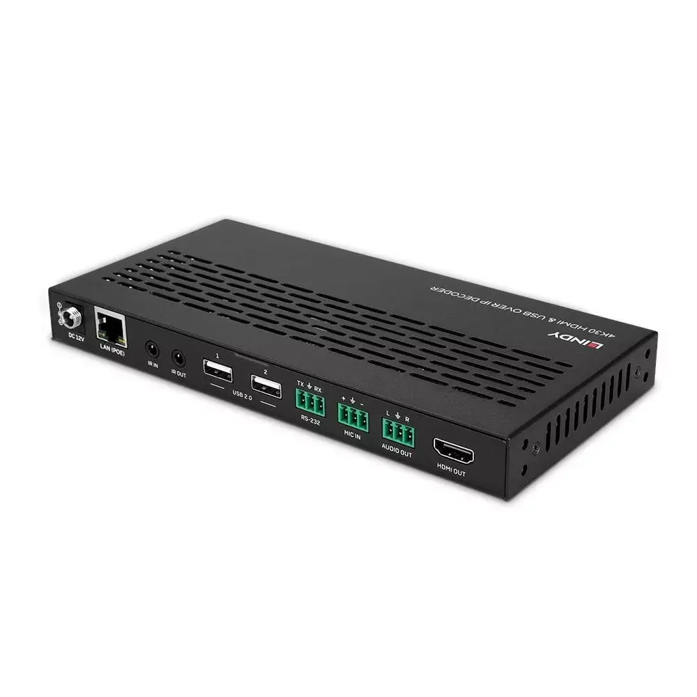 AV uztvērējs 4K30 HDMI un USB pār IP sistēma - Dekoderis Photo 2