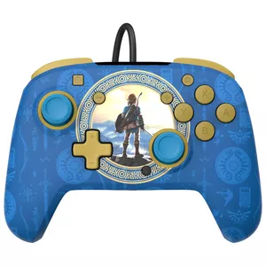 Gamepad PDP Hyrule Blue REMATCH for Nintendo Switch — Wired USB, D-pad, Home button, 3 m cable