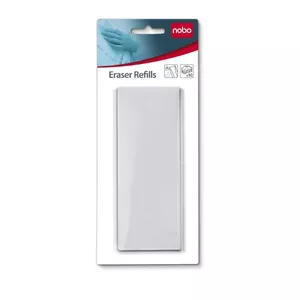 Nobo Magnetic Whiteboard Eraser Refills Blister 10 Grey 1901434