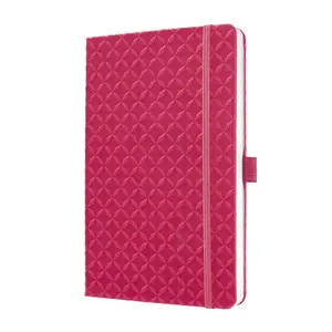 Writing Notebook Sigel JN105 A5 174 Sheets Pink Lined Hardcover