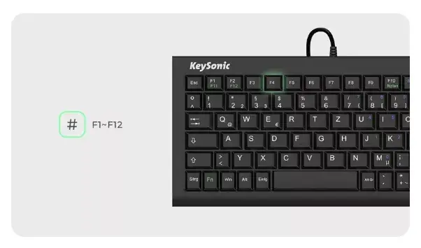Клавиатура KeySonic ACK-3401U (UK) Photo 3