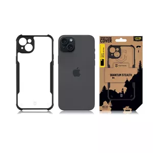 Protective Tactical Case for Apple iPhone 15 Plus — Transparent with Black Accents