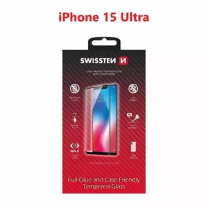 Защитное стекло SWISSTEN для Apple iPhone 15 Pro Max, полное покрытие