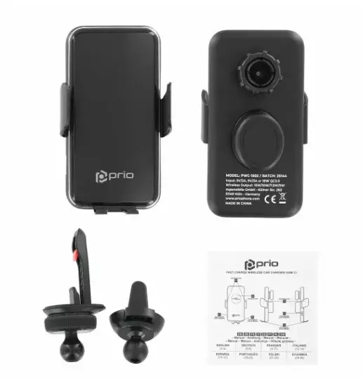 Беспроводное авто зарядное Prio PWC-1502 15W Photo 3