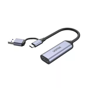 Адаптер видео кабеля UNITEK V1167A USB Type-A/USB Type-C HDMI черный