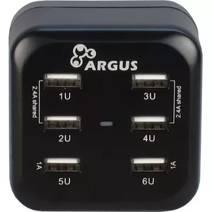 AC Charger Inter-Tech Argus LS-6US USB 6.8A 100-240V Black