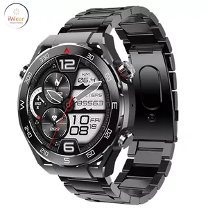 iWear HW5 Aluminum Men Inteligent Sport BT Call Smart Watch 1.52'' Amoled Heartrate / Oxygen Black