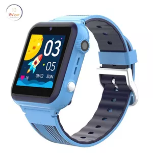 iWear A13 Pro 4G LTE Sim / LBS WiFi Tracking IP67 Kids Watch & Phone Call with Chat Camera Blue