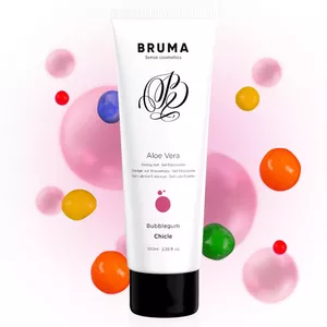 Massage Gel BRUMA ALOE VERA Bubblegum Flavor 100 ml — soothing aloe vera gel for skin care