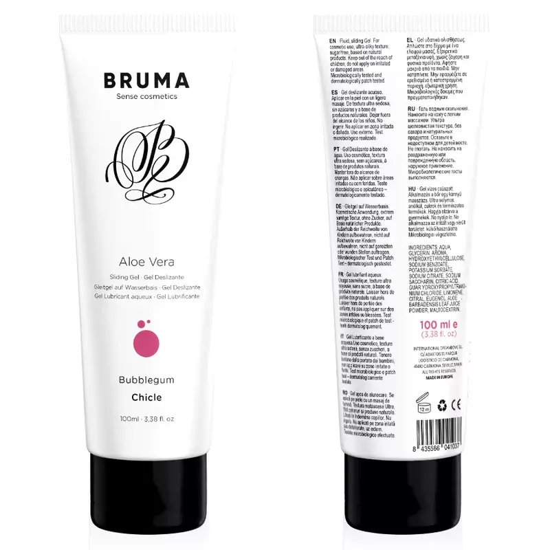 Massage Gel BRUMA ALOE VERA Bubblegum 100 ml Photo 5