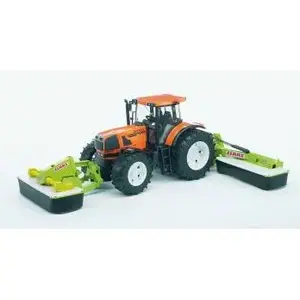 Игрушечный косильный аппарат BRUDER Claas Disco 8550 C Plus — пластиковая модель, от 4 лет, чёрно/зелёно/белый