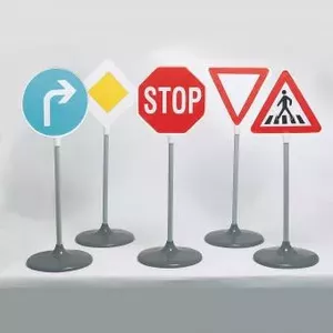 Portable traffic signal KLEIN Theo Klein 2980 — toy traffic light set, portable play accessory