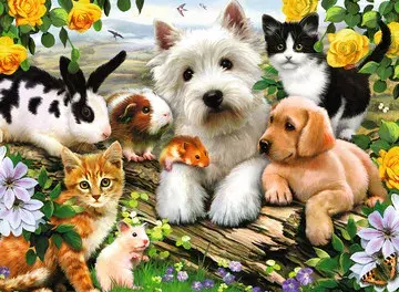 Ravensburger Happy Animal Buddies — 300 daļu puzle Photo 2