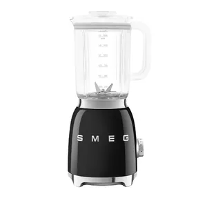 Настольный блендер Smeg BLF03BLEU — 800 Вт, 1,5 л, кувшин Tritan, алюминиевый корпус (чёрный)