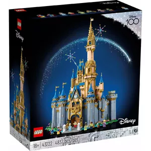 Modular LEGO Disney Castle set 43222 — 4837 pieces, 8 minifigures, display model 590×330×800 mm
