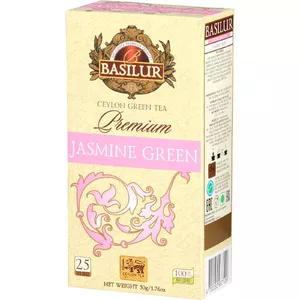 Basilur Зеленый чай Premium Collection Жасмин — 25 пакетиков, 50 г