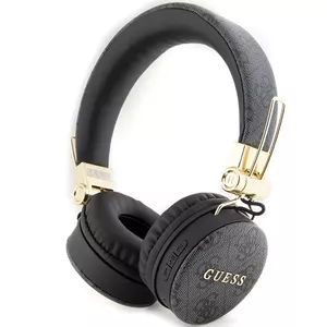 Guess Bluetooth austiņas uz ausīm GUBH704GEMK black|black 4G Metal Logo