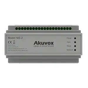 Сетевой коммутатор Akuvox NS-2 Fast Ethernet 10/100 на DIN-рейку Серый