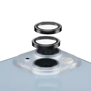 Защитное стекло PanzerGlass Hoops для камеры iPhone 14 14 Plus черное