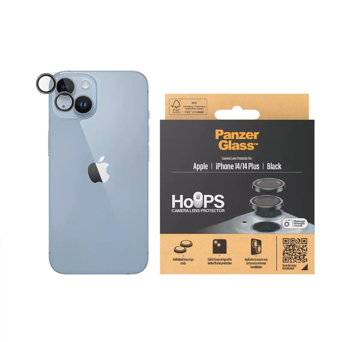 Защитное стекло для камеры PanzerGlass iPhone 14 14 Plus Photo 2
