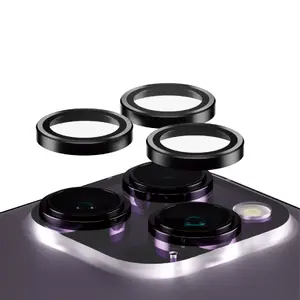Защитное стекло для камеры PanzerGlass Hoops iPhone 14 Pro 14 Pro Max Черное