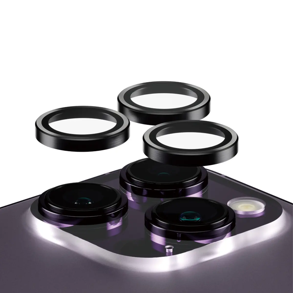 PanzerGlass Hoops kameras lēcas aizsargstikls Black