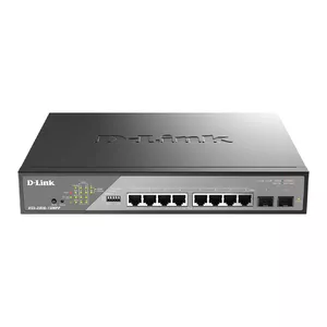 Pārvaldāms slēdzis D-Link DSS-200G-10MPP/E L2 Gigabit Ethernet 8 porti PoE 1U