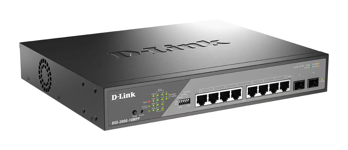 Pārvaldāms slēdzis D-Link DSS-200G-10MPP/E Photo 2