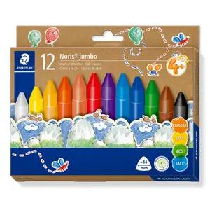 Пастель-карандаши Staedtler Noris jumbo 12 шт — ассорти, цветной набор